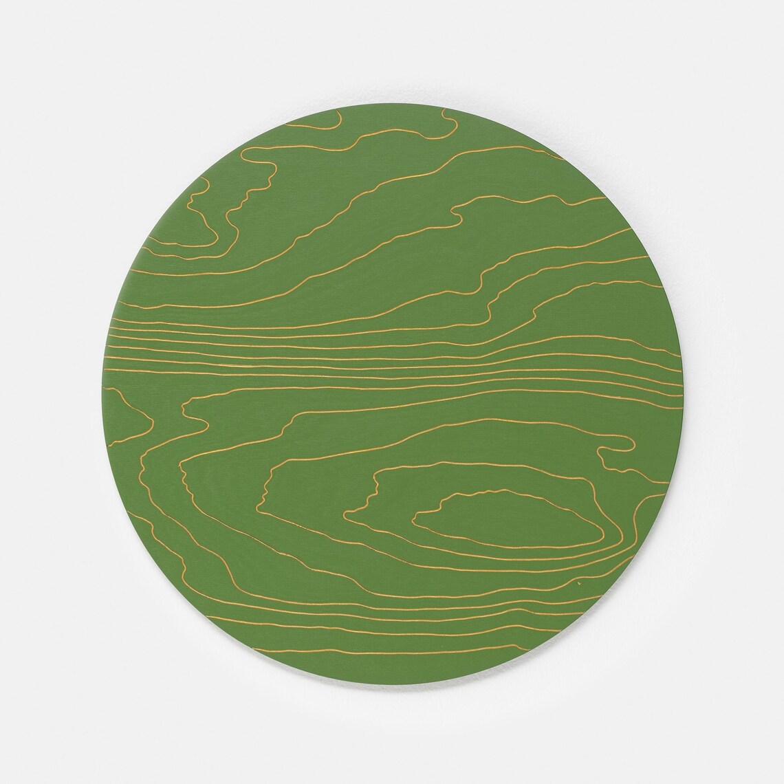 Green Textured Wood Wall Art