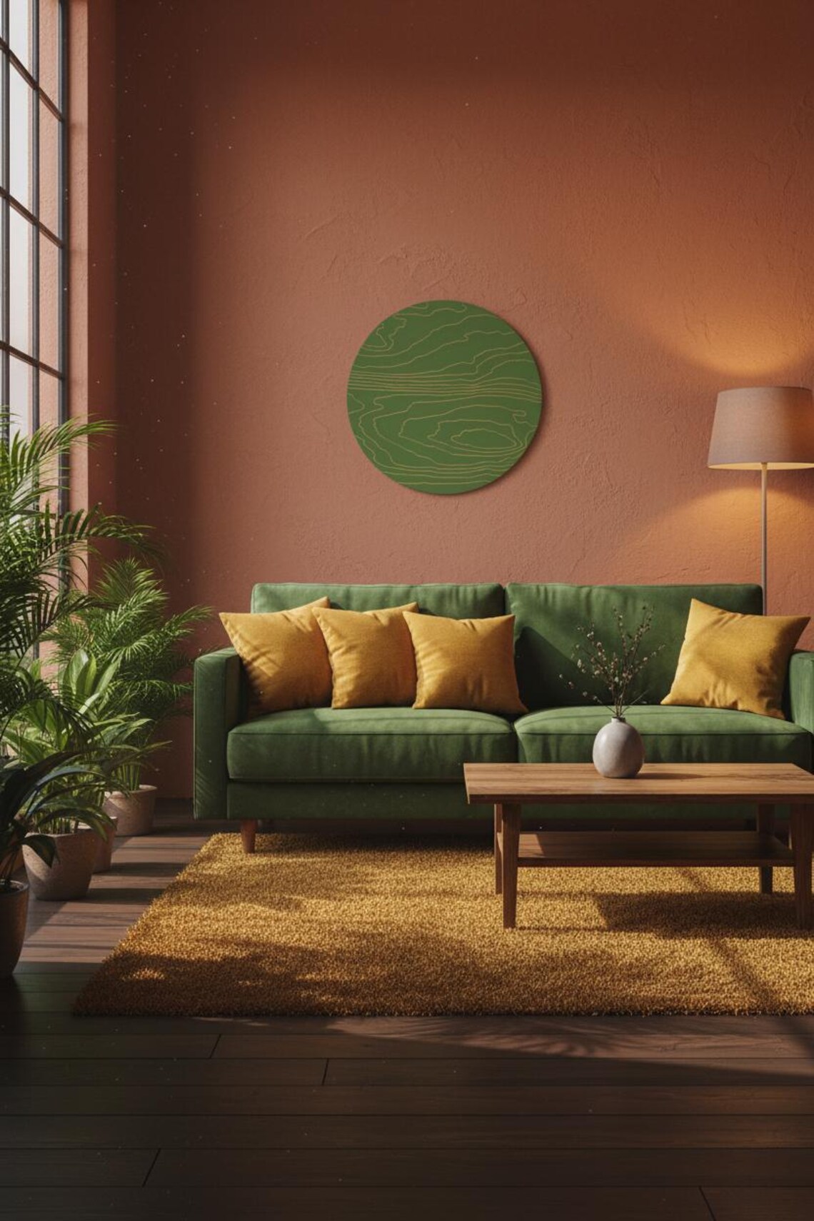 Green Textured Wood Wall Art - Image 5